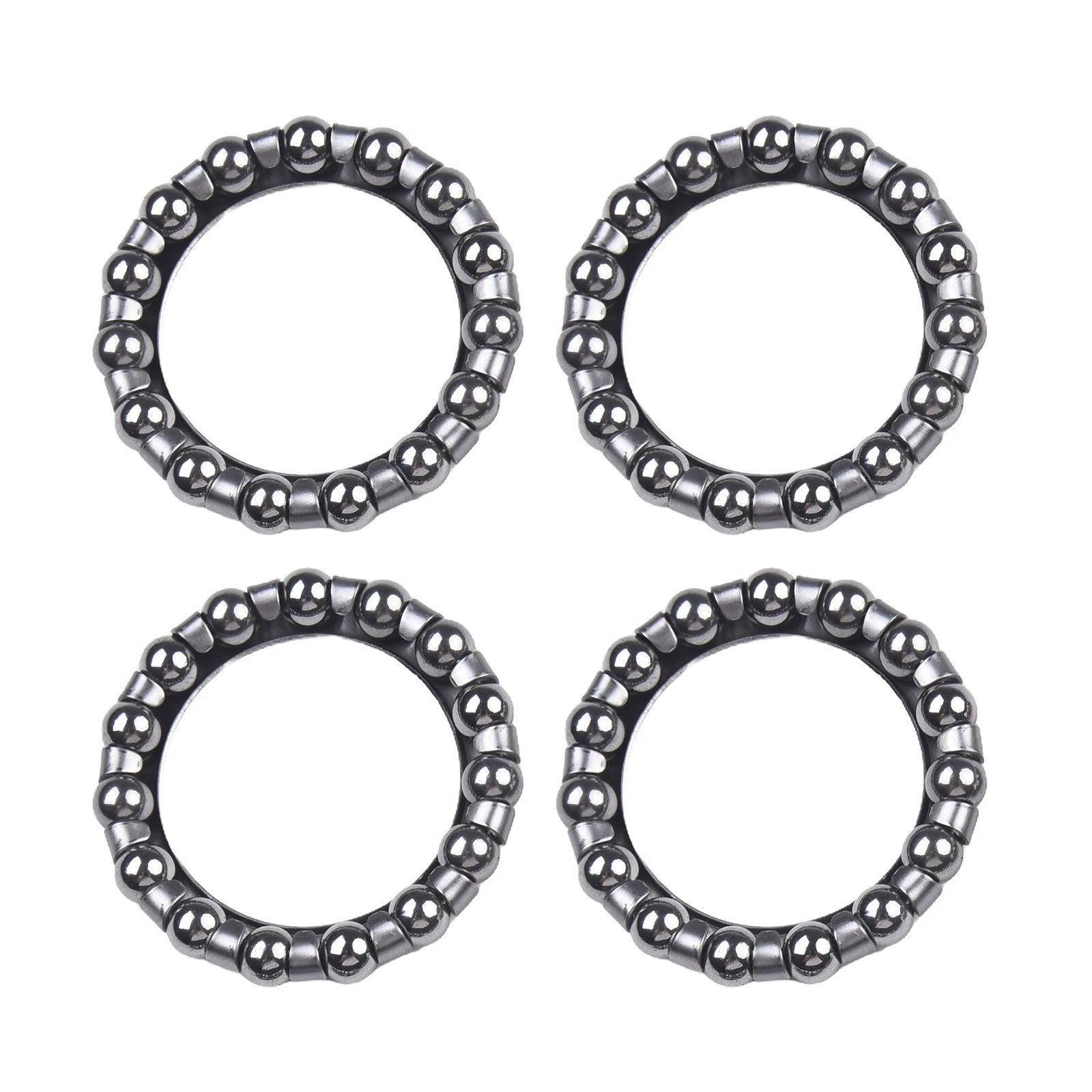 Reliable Steel Electric Bicycle Ebike Ball Bearing 4 Pairs Silver
