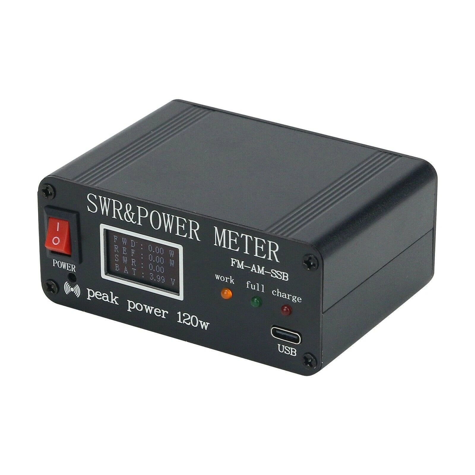 1000mah Rechargeable Usb C 1.8mhz-50mhz 0.5W-120W Fm-am-ssb Swr Power