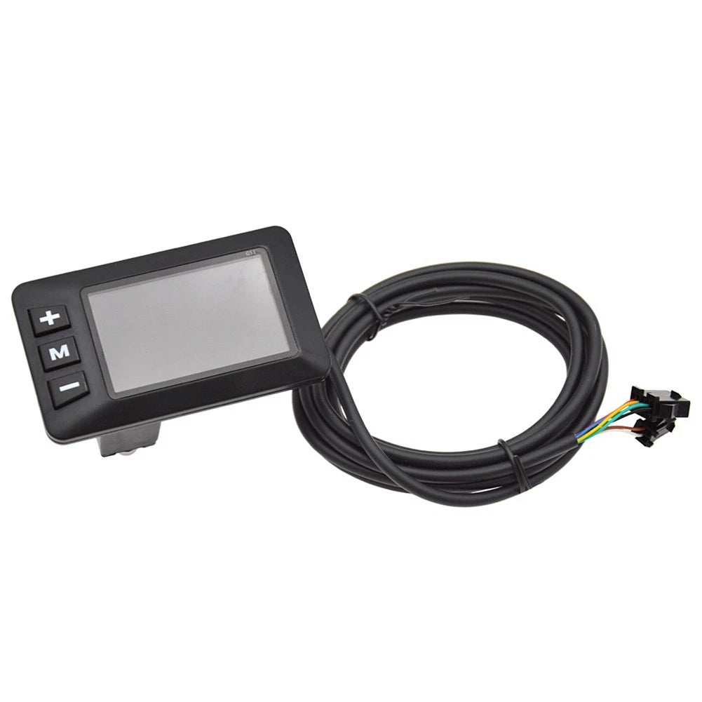 Robust Ebike Display 24V 36V 48V With 5 Pins Light Cable For Stability