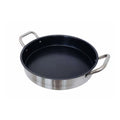 Stainless Steel Round Flat Comal Griddle Pan Grill Tray Cook 16-1/2",