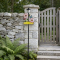 Welcome Solar Stake Light For Garden Pathway - Metal Weatherproof Lamp