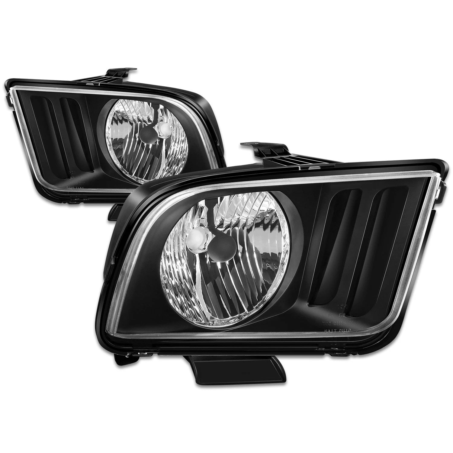 Fit 2005-2009 Ford Mustang S197 Pair Black Housing | Built Supply Co