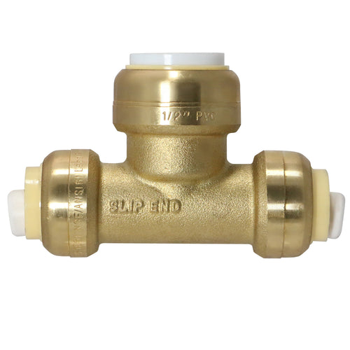 1 Pack XFITTING 1/2" CTS x 1/2" CTS x 1/2" PVC Push Fit