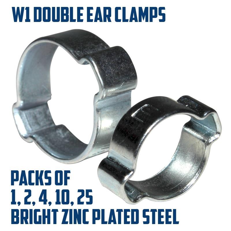 Mikalor Double Ear O Clips Zinc Plated Steel Hose Clamps by Mikalor