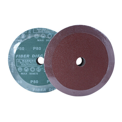 25 Pack 7" Black Hawk 120 Grit A/O Resin Fiber Disc Grinding & Sanding