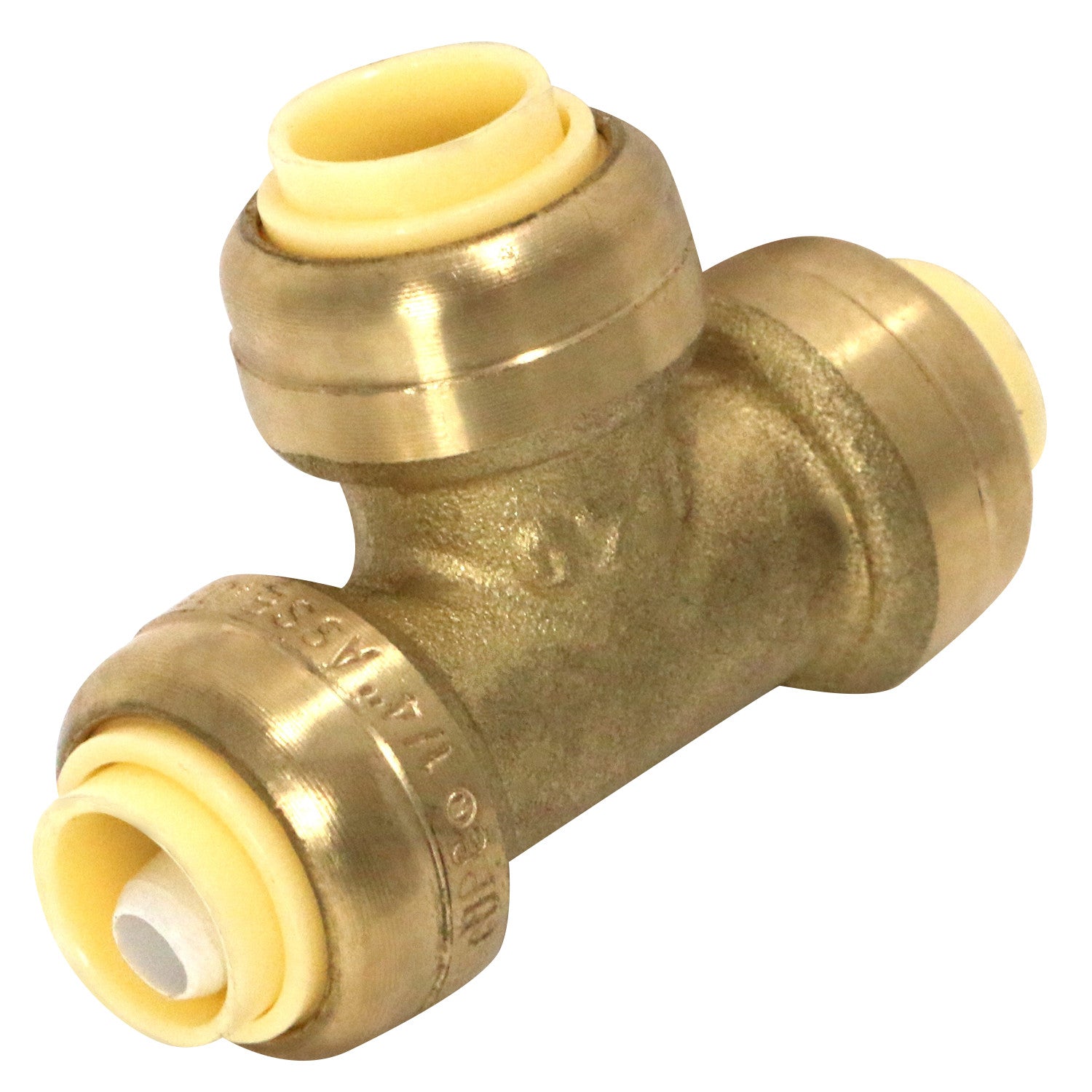 1 Pack  XFITTING 1/4" Push Fit Tee, 1/4" Push to Connect Tee