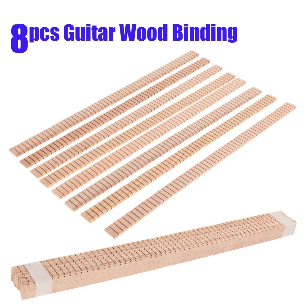 8* 360x17x4mm Spruce Wood Guitar Binding Purfling Strip Edge Guitar