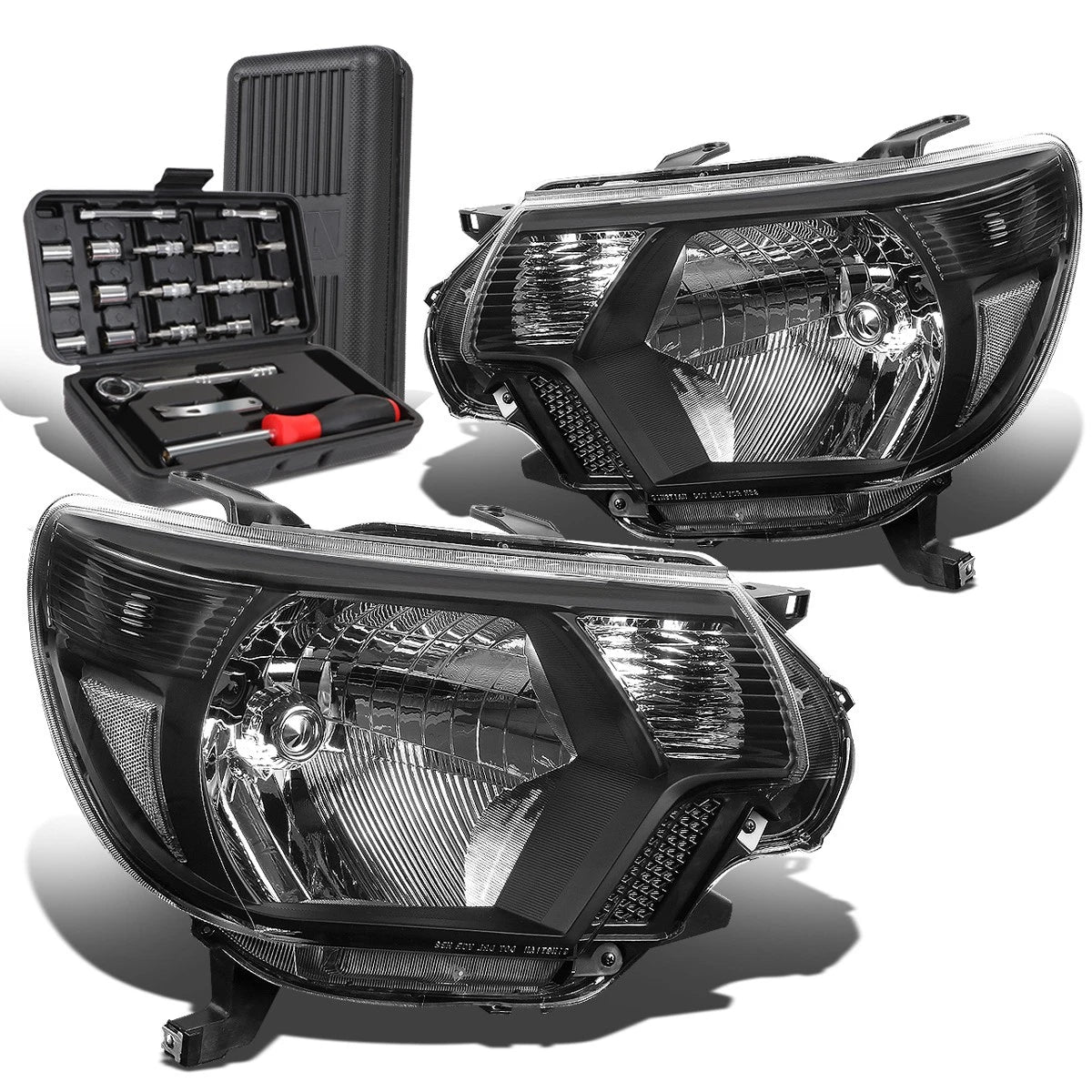 For 2012-2015 Toyota Tacoma Pair Black Clear Signal | Built Supply Co