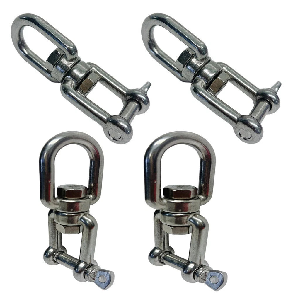 Jaw Eye Swivel 3/8 Inch Wll 1500 Lbs Stainless Steel T316