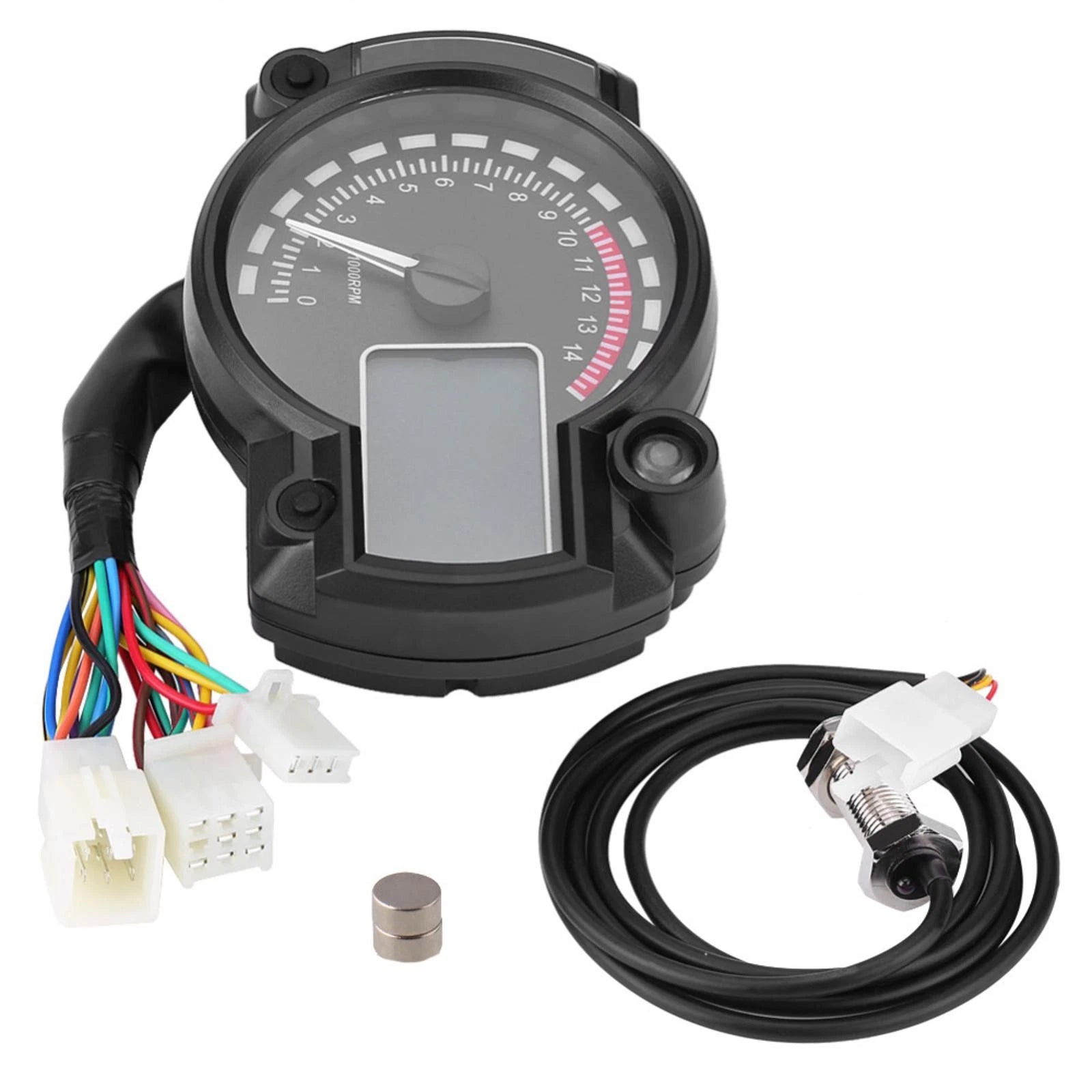 Waterproof Lcd Display Motorcycle Digital Speedometer Odometer