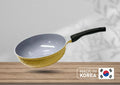 Made In Korea| 10" Ceramic Coating Interior And Exterior Cooking Wok,