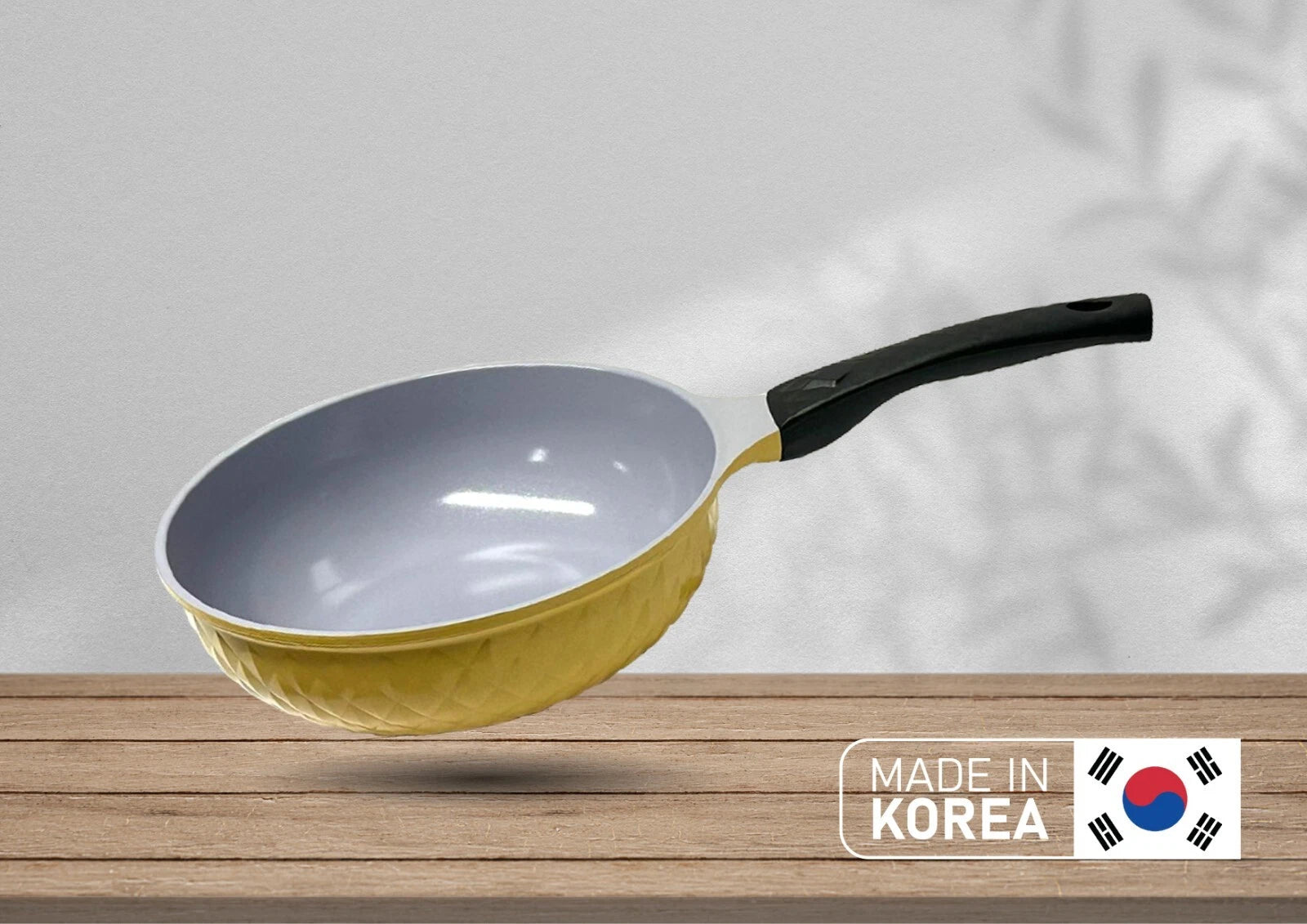 Made In Korea| 10" Ceramic Coating Interior And Exterior Cooking Wok,