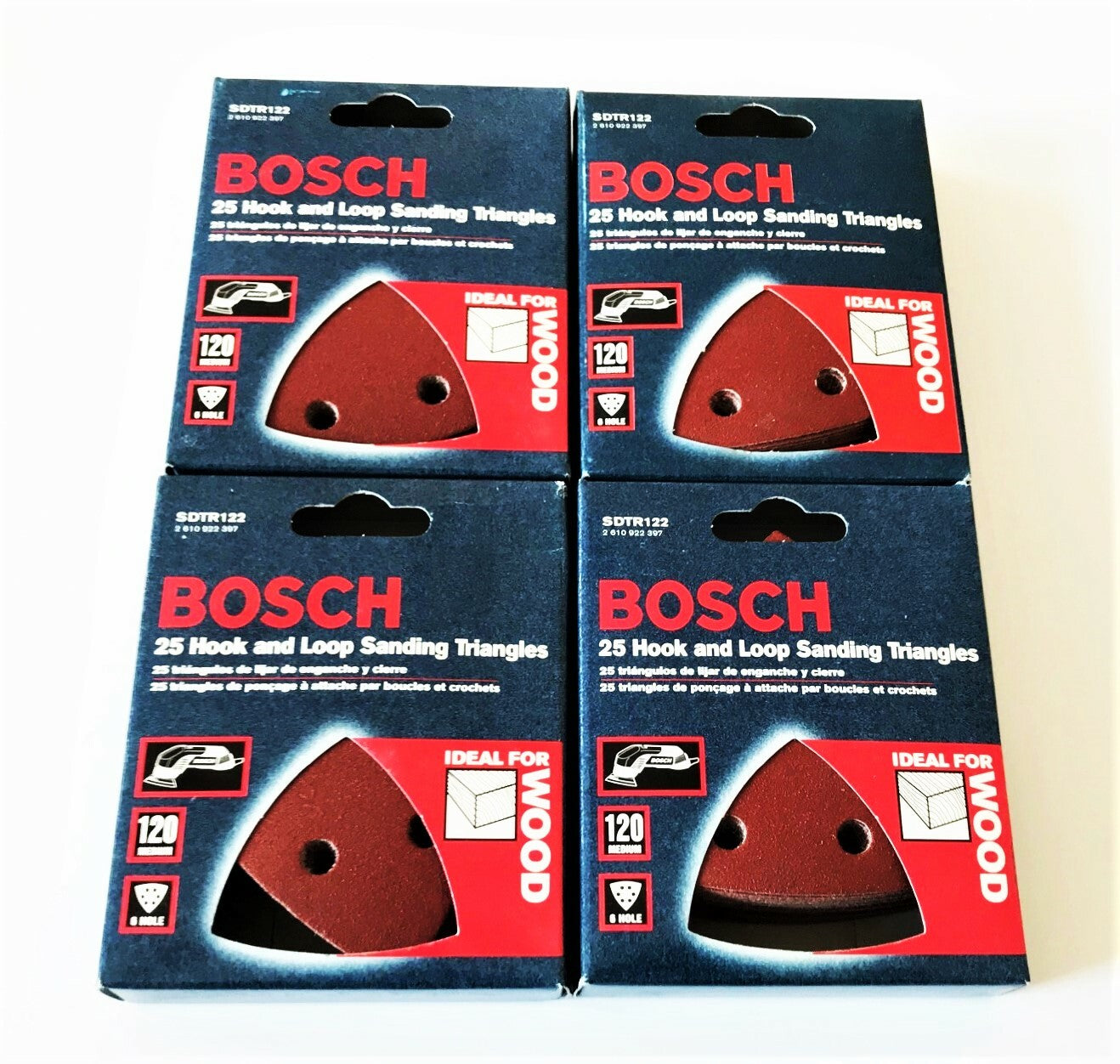 Bosch Hook and Loop Sanding Triangles