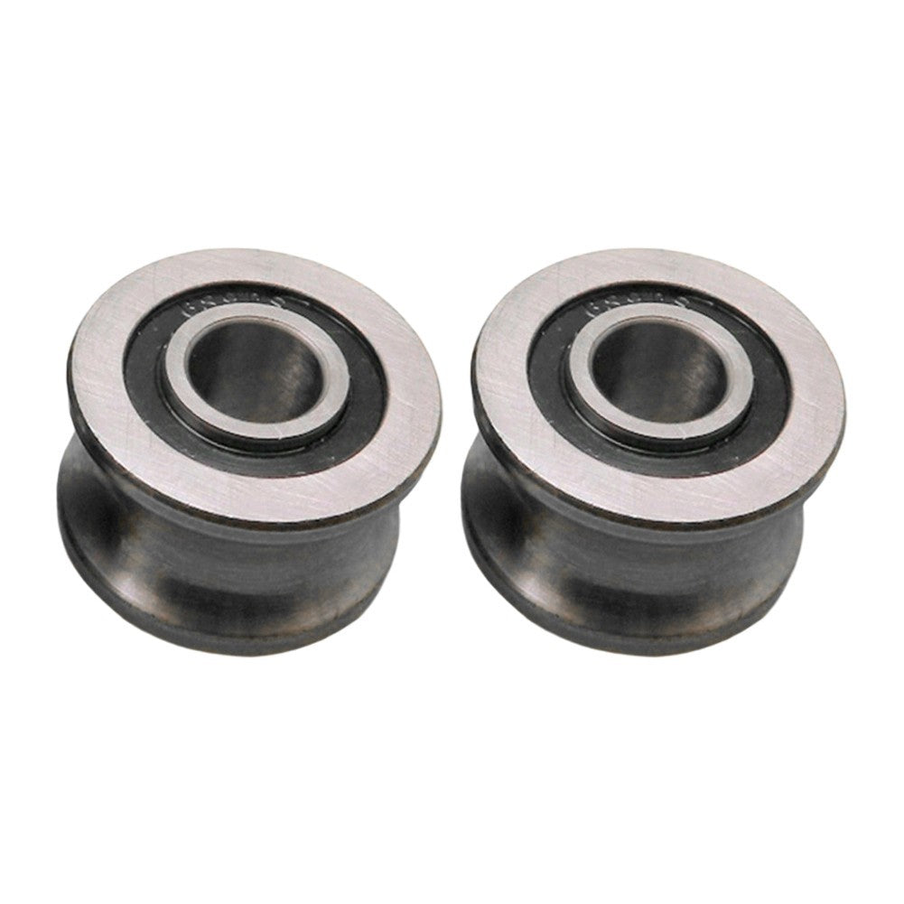 U22 Shaped Groove Track Pulley Bearing 2PCS Sliding Rollers for Reliable UseOpen