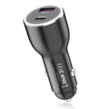 Dual Port 45W Usb Type C Car Super Charger Cigarette Lighter Pd