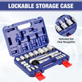 WORKPRO 22-Piece Socket Set with 3-in-1 Ratchet Handle by WORKPRO