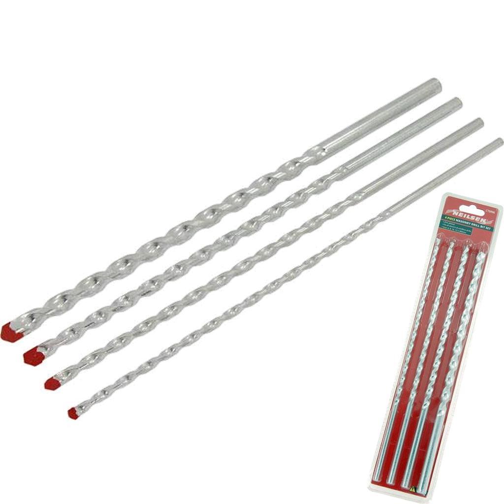 Neilsen 4pc Masonry Drill Bit Set