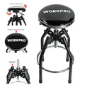 Workpro Bar Stools 360 Degree Swivel Black Chair Heavy Duty