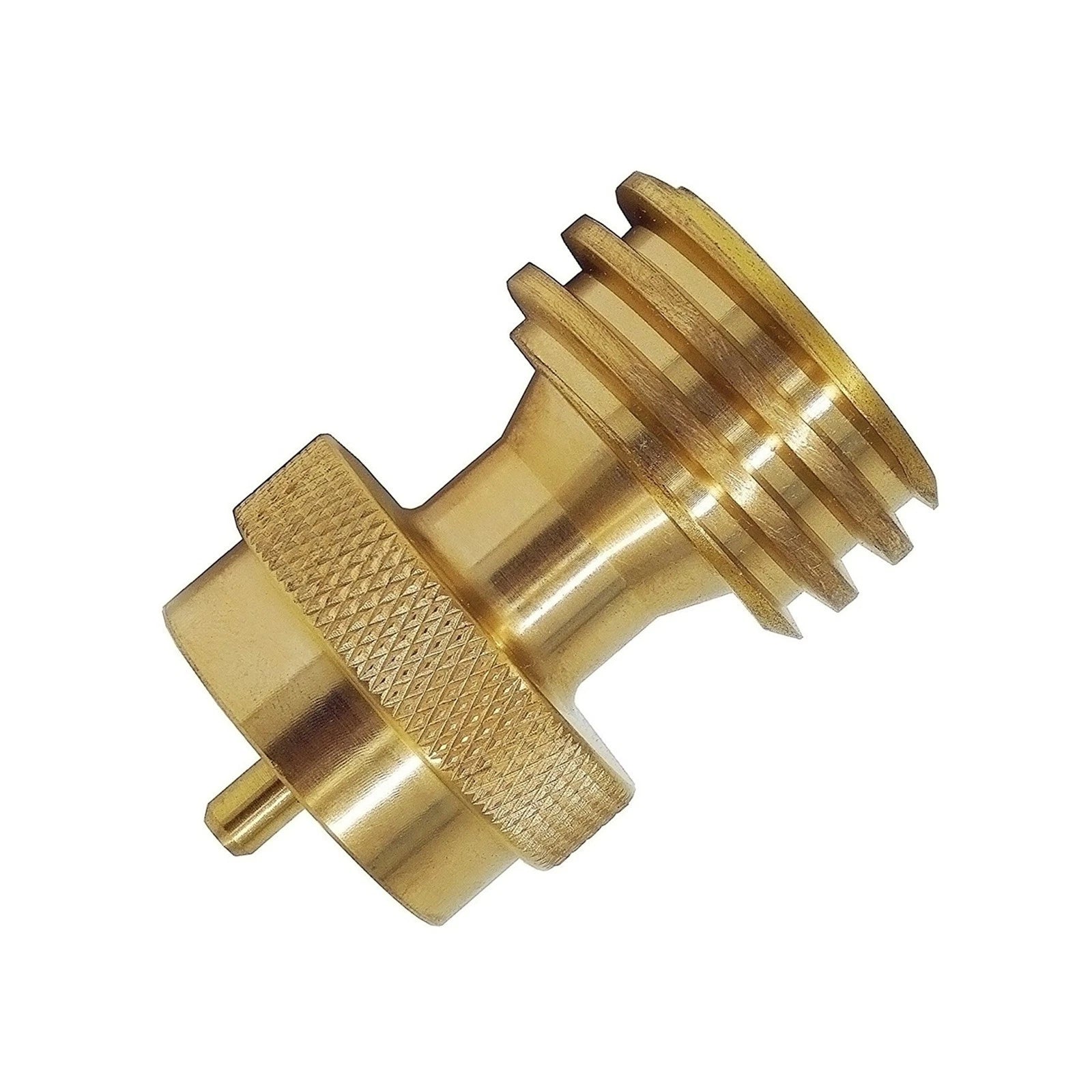 Brass Propane Adapter 1-20lb Steak Saver Refill Fitting For Disposal