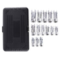 3/8 In 1/2 In Drive Diesel Injector Fuel Line Socket Wrench Set Flare Nut