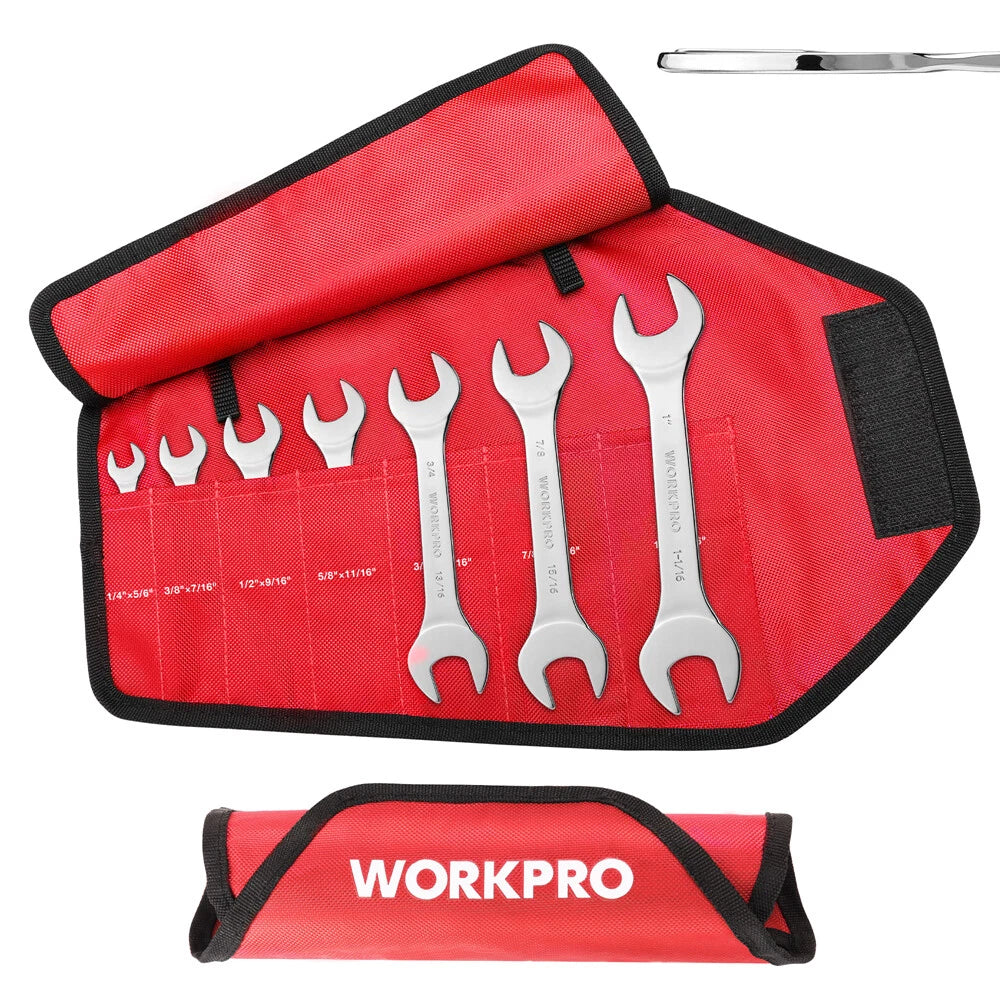 Workpro Wrench Set 1/4" To 1-1/16" Ultra-slim Open End Thin Wrenches