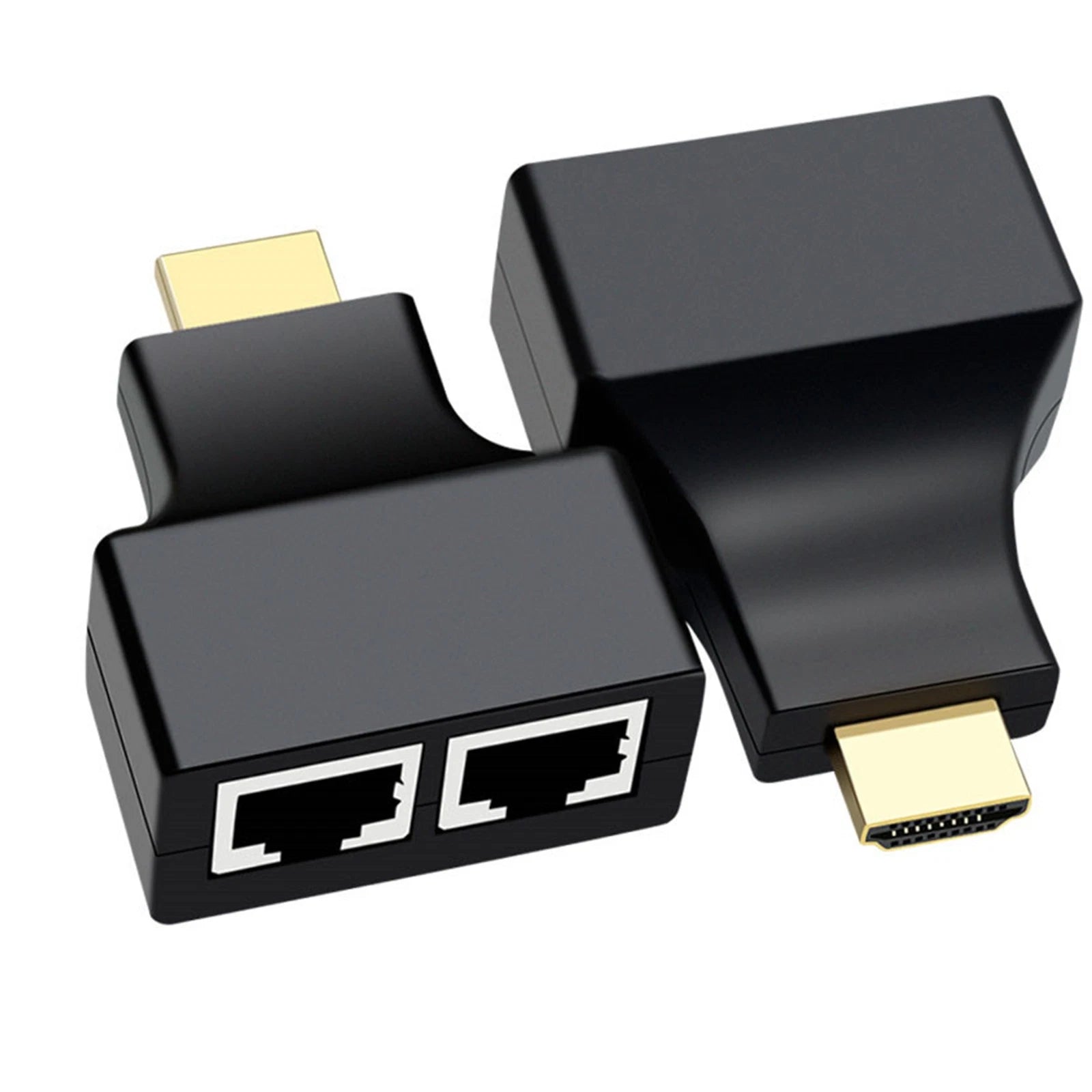 Rj45 Cat5e Cat6 Utp Lan Ethernet Extender Repeater 480i Up To 1080p