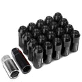 M12x1.5 53mm Tall 23mm Od Black Aluminum Jdm Lug | Built Supply Co
