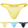 High Elastic Mens Thong Underwear Low Waist Bulge Pouch Soft