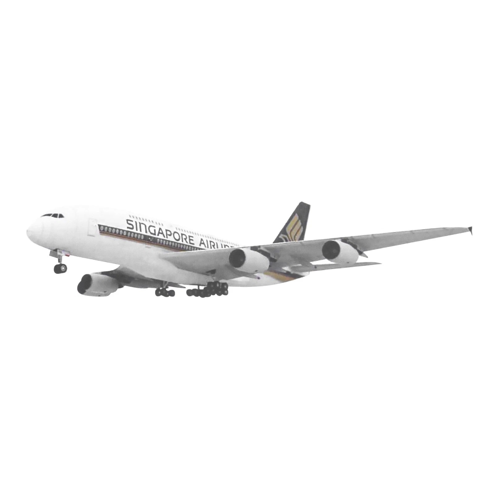 1:120 A380 Singapore Airlines Civil Airliner Paper Model Unassembled