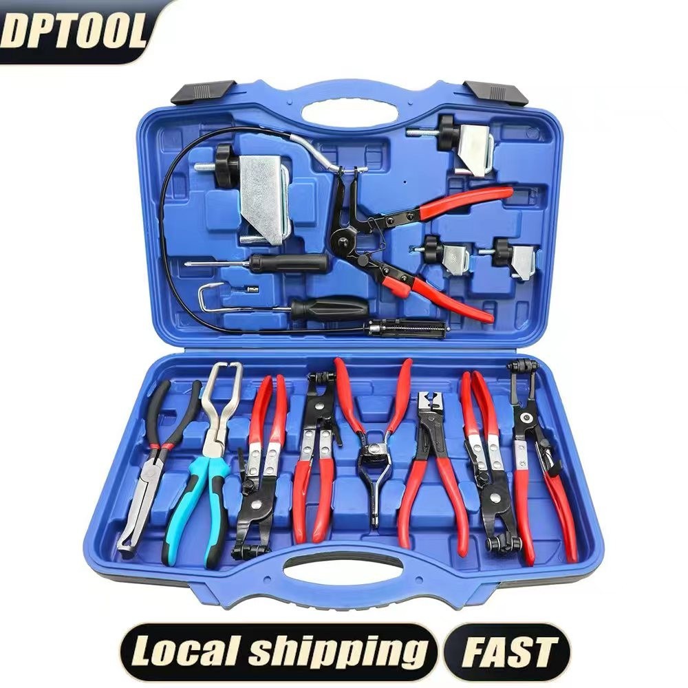 DPTOOL 15PCS Hose Clamp Pliers Set Automotive Tool for Car Cooling