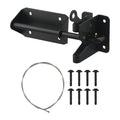 Automatic Gate Latch Black Finish Carbon Steel Reliable Performance