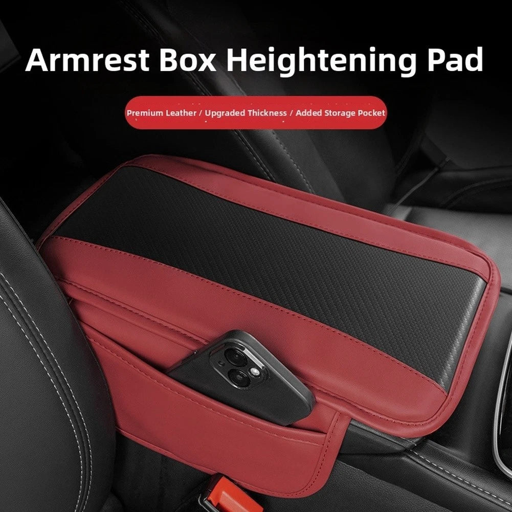 Leather Armrest Cover For Center Console With 31.7 X 19 X 13cm