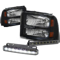 Black Amber Corner Head+bumper+sm<wbr/>oke Led Fog | Built Supply Co