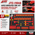 Jtc-I1044 44PC Insulated Vde Tool Set – Professional Electrician Ev