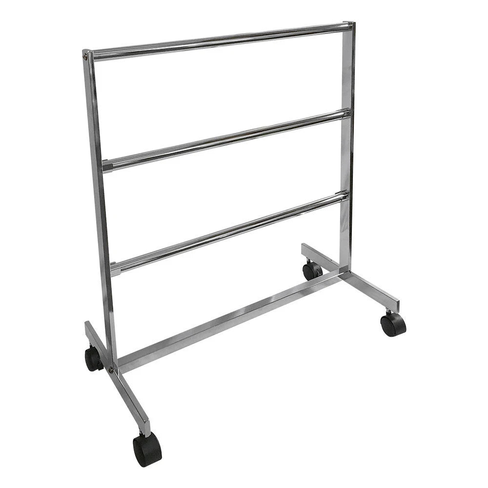 Chrome Finish 3 Bars Clothing Rack Garment Rack Retail Fixture