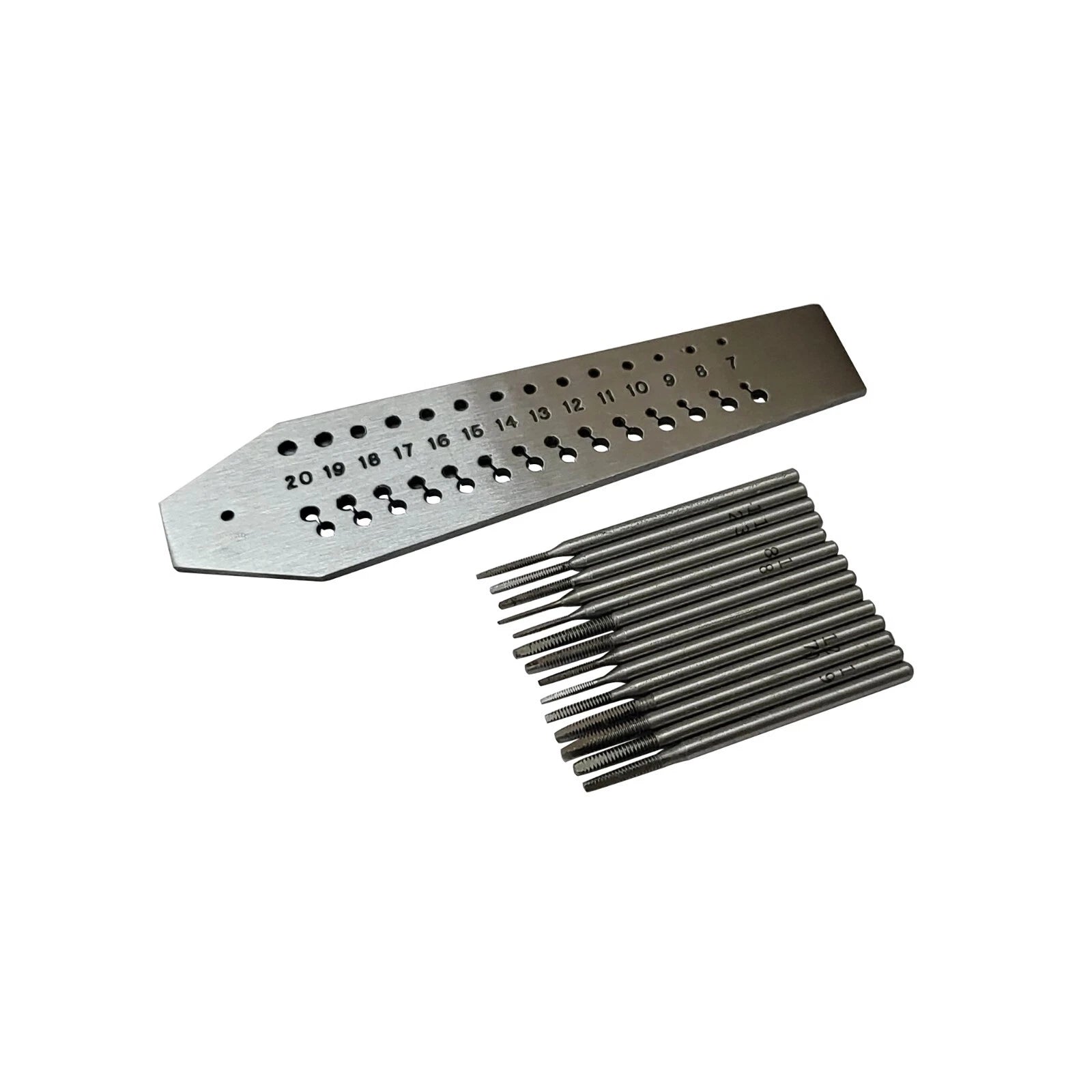 Screw Plate With 14 Taps Size 0.70mm To 2mm | Tap And Die Set For