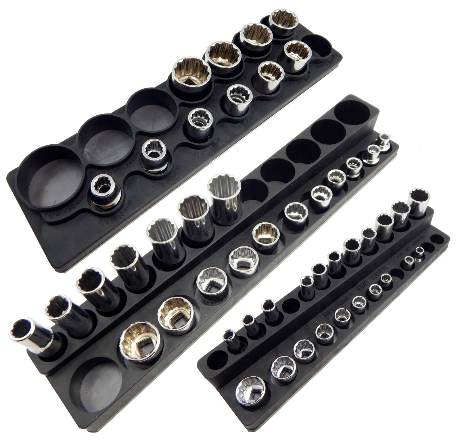 Magnetic Socket Organizer Set 3pc