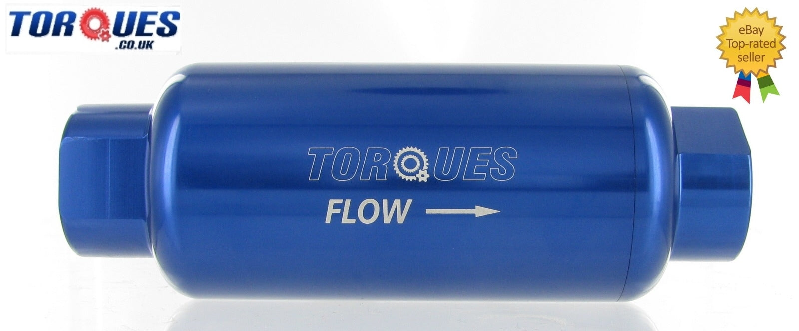 AN -10 (AN10 JIC -10 ORB-10) Blue Anodised Billet Fuel Filter 10