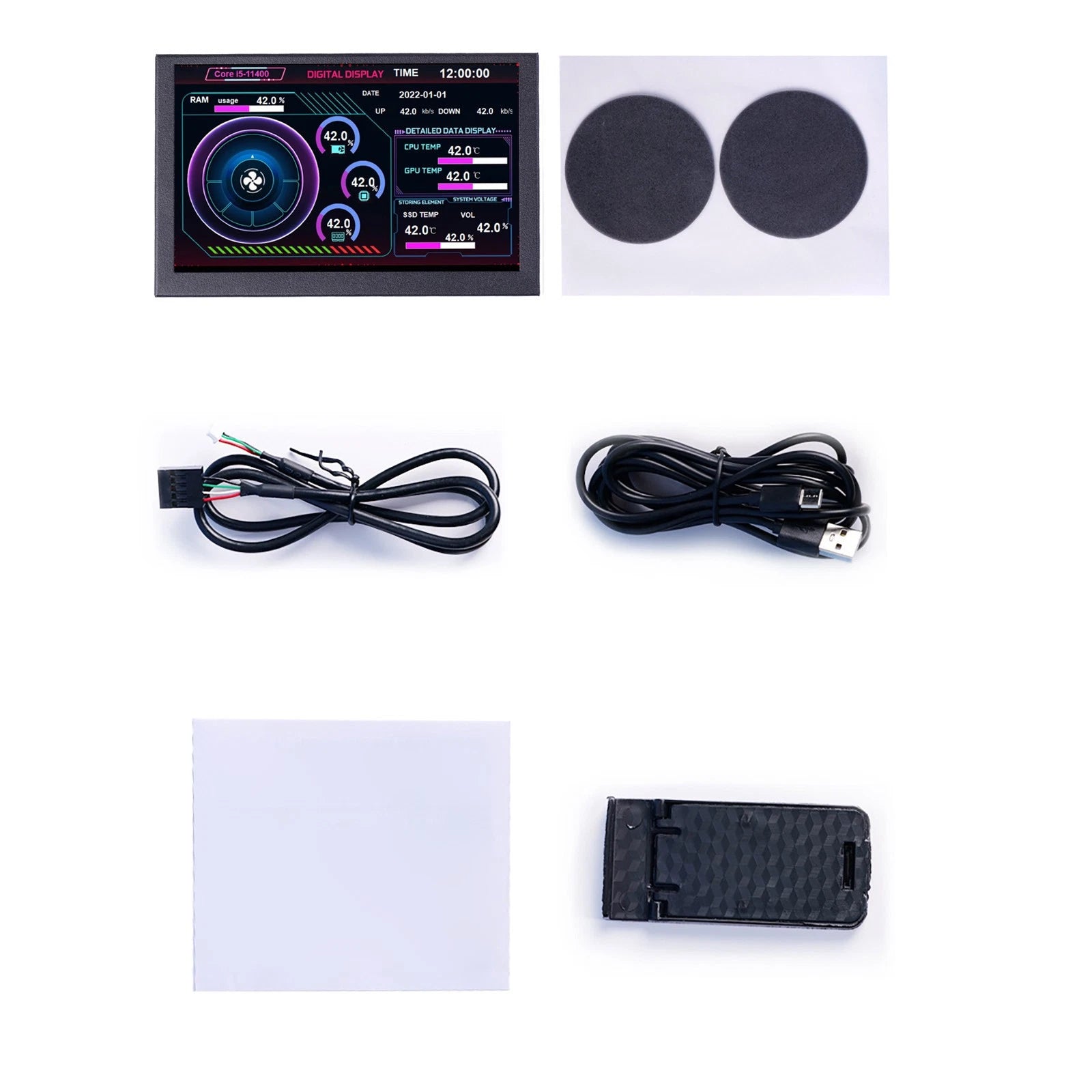 5" Type-c Secondary Screen Ips Cpu Gpu Ram Monitor | Built Supply Co