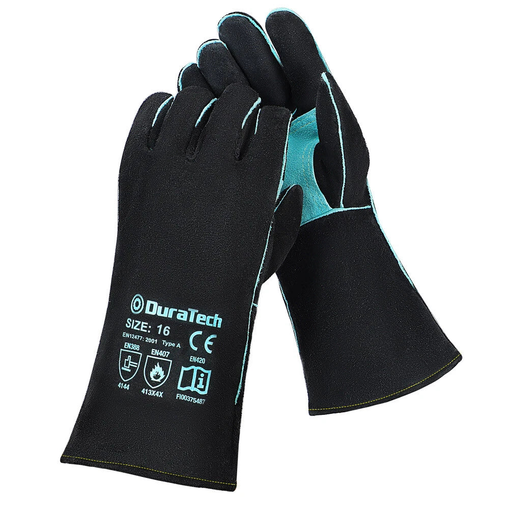 16-inch Welding Gloves Fireplace Gloves Cow Leather Gloves