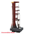 1:300 Uss Saturn V Rocket&launch Pad Unassembled Paper Model Handmade