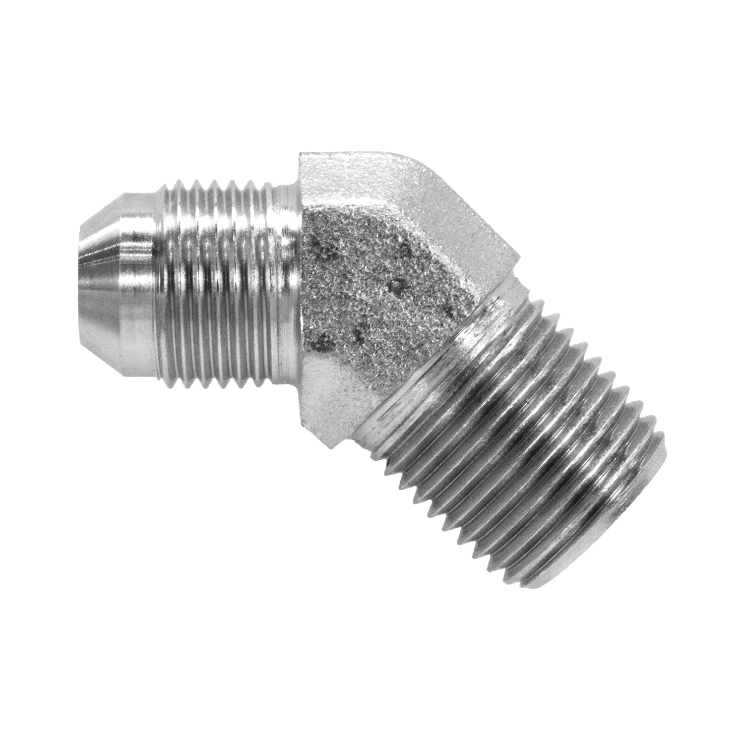 2503-06-08 Hydraulic Fitting 3/8" Male JIC X 1/2" NPT Male Pipe 45