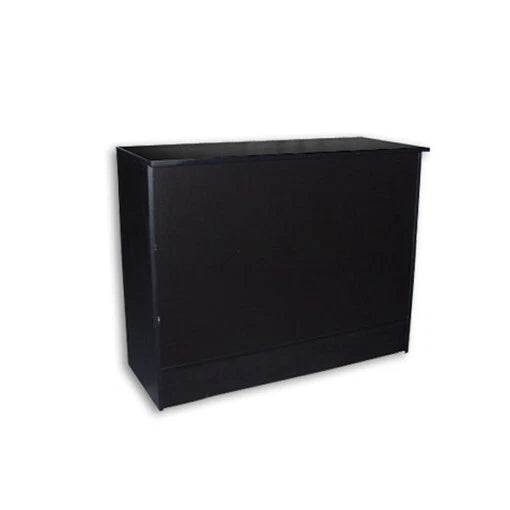 Wrap Counter 48"l X 20"d X 38"h, Flat Top | Black