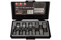 Force 4111 1/2" Dr. Hex Socket S2 Steel Bits Metric H4-19mm Set