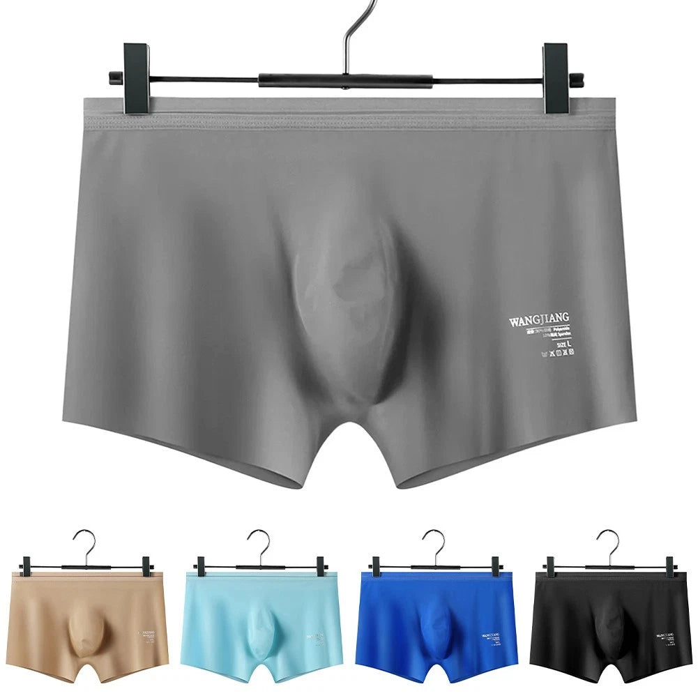 For Casual Wear Men Ice Silk Trunks 10% Spandex Applicable For Male