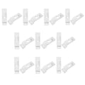 Utility Hooks - Single Slatwall Notch Hook - White - Pack 25