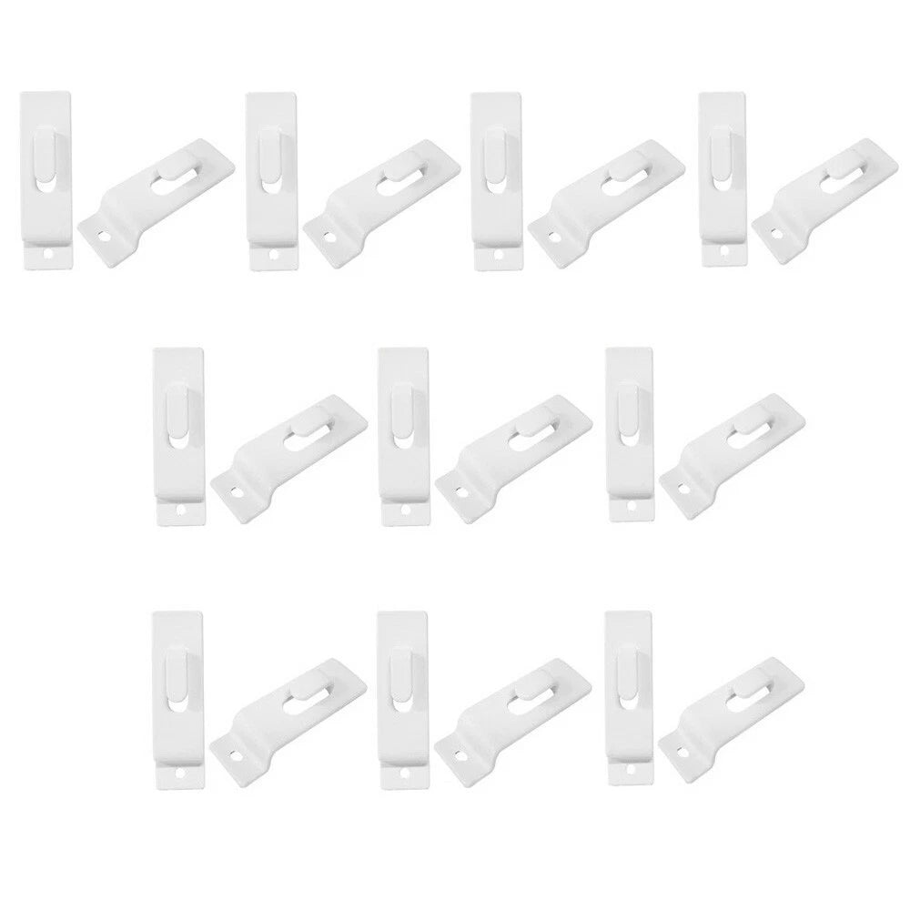 Utility Hooks - Single Slatwall Notch Hook - White - Pack 25