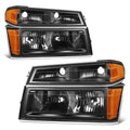 Fit 04-12 Canyon Chevy Colorado Black Housing Amber | Built Supply Co