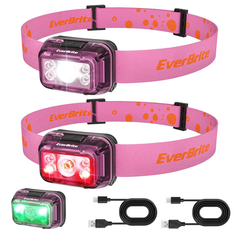 Everbrite 2pack Rechargeable Led Headlamp 120° | Built Supply Co