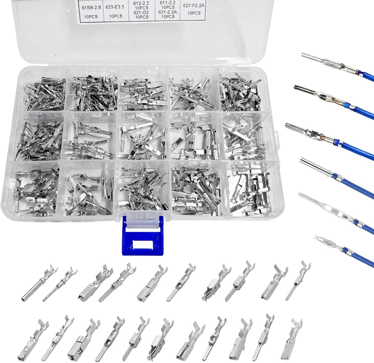 290PCS Car Electrical Wire Terminal Pins Connector